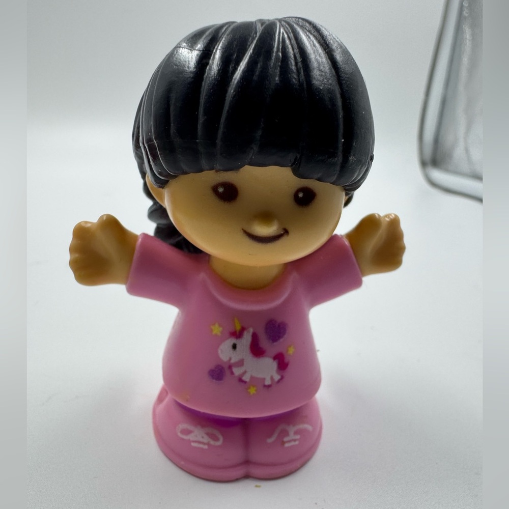 Fisher Price Little People Disney Sonya Lee Figure 2016 pink unicorn shirt